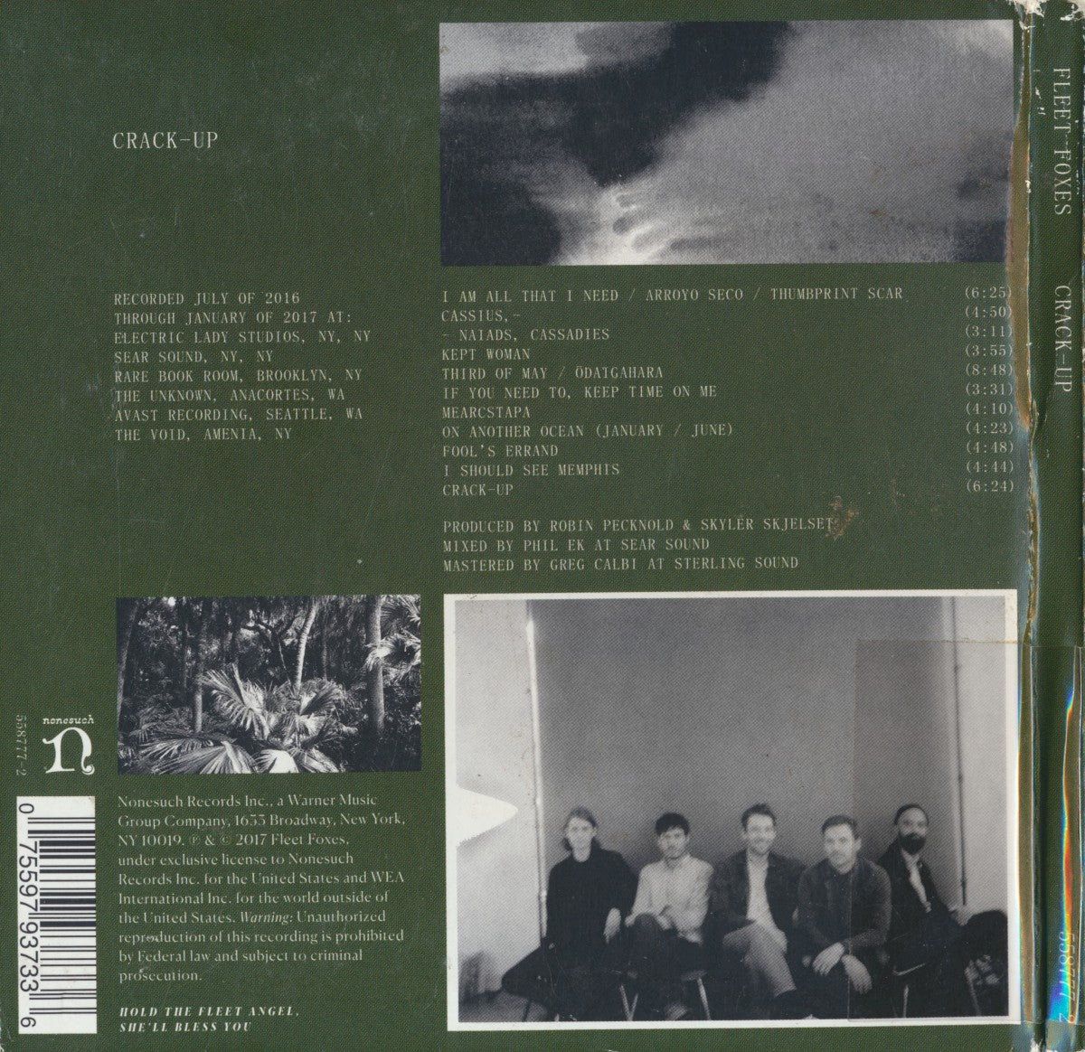 Back Cover: Fleet Foxes – Crack-Up CD | Relix