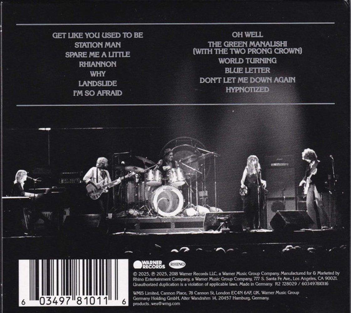 Back Cover: Fleetwood Mac – Fleetwood Mac: Live 1975 CD | Relix