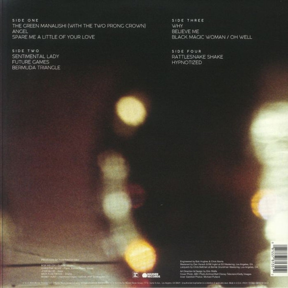 Back Cover: Fleetwood Mac – Live At The Record Plant (December 15, 1974, Red LP Vinyl) Vinyl LP | Relix