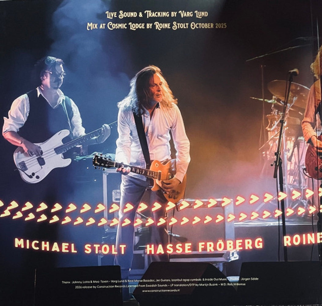 Back Cover: Flower Kings – Live In Stockholm 2025 (180 Gram Clear Black LP Vinyl) Vinyl LP | Relix