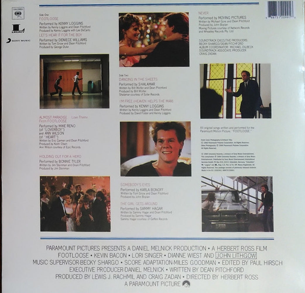 Back Cover: Footloose [Movie] – Footloose (Vinyl Soundtrack) Vinyl LP | Relix