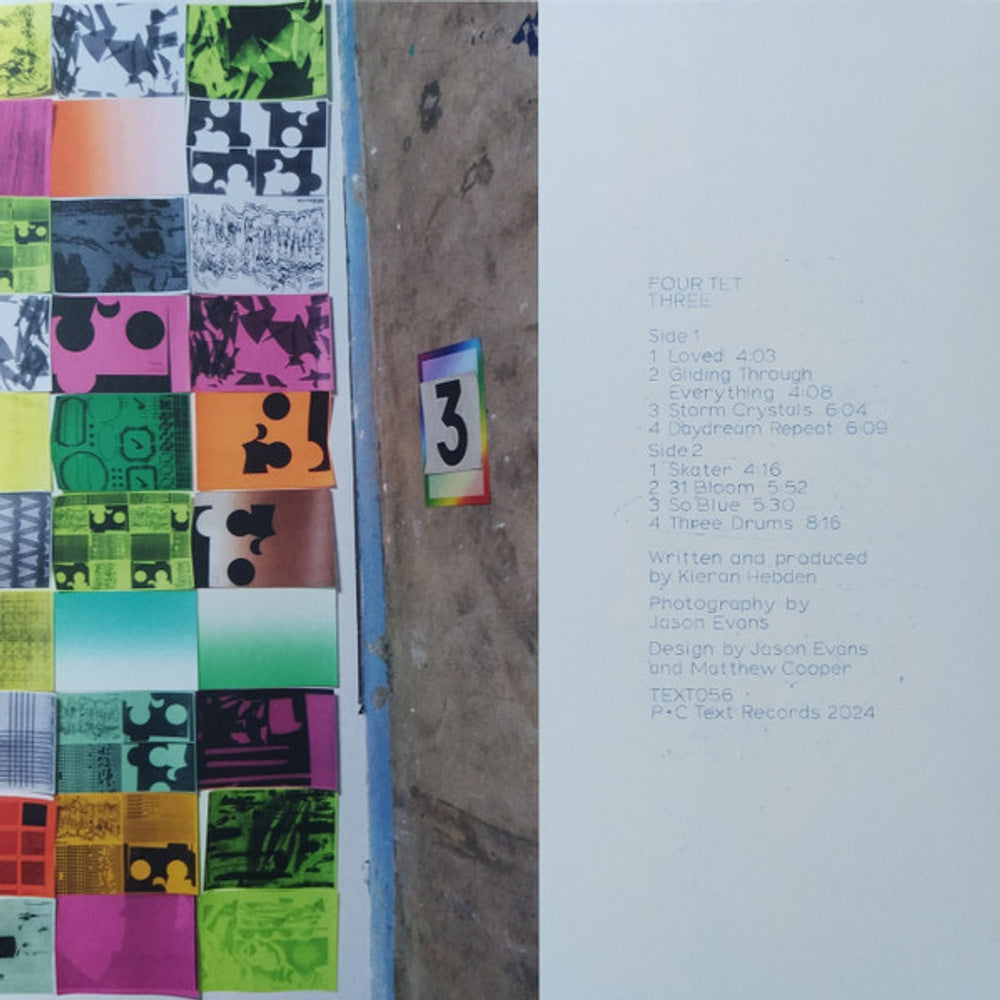Back Cover: Four Tet – Three (Blk LP Vinyl) Vinyl LP | Relix