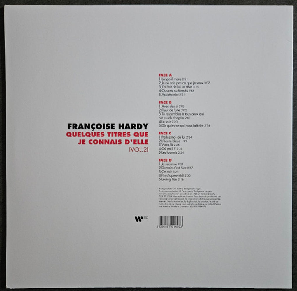 Back Cover: Francoise Hardy – Quelques Titres Que Je Connais (Hol LP Vinyl) Vinyl LP | Relix