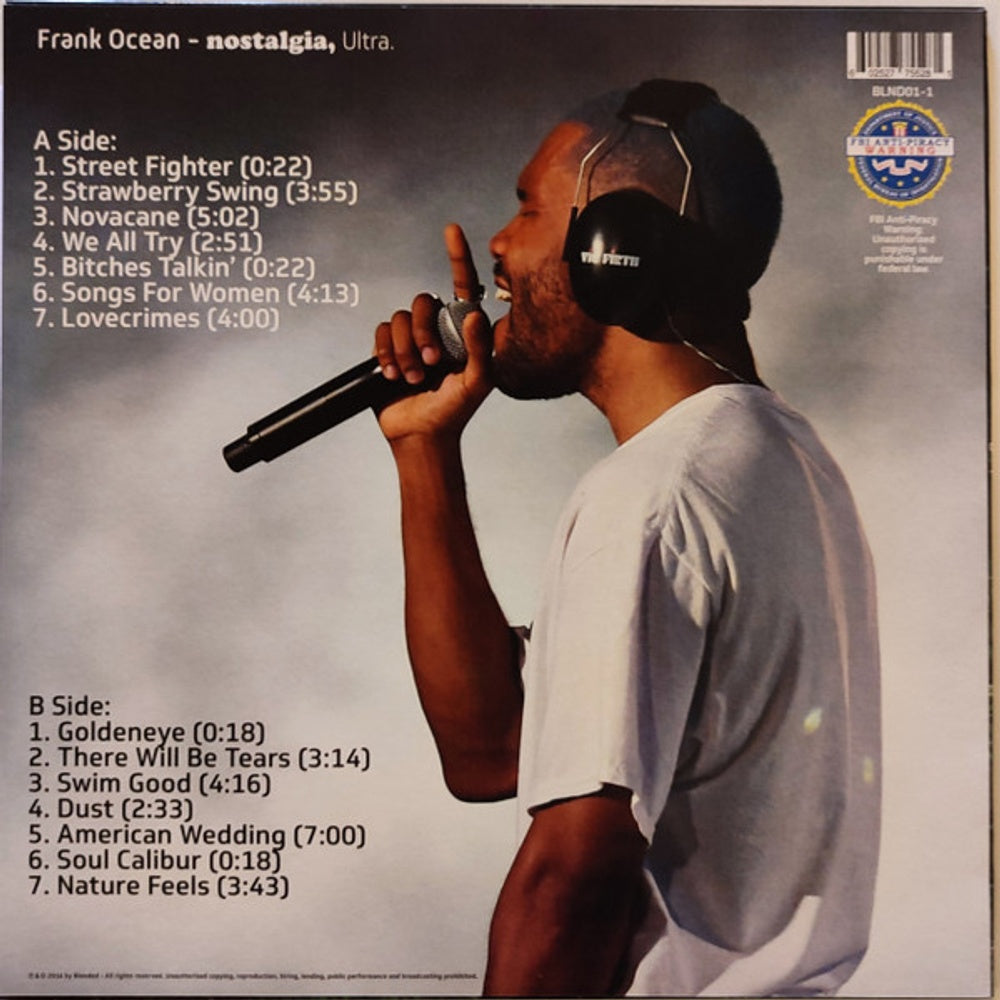 Back Cover: Frank Ocean – Channel Orange (CD) CD | Relix