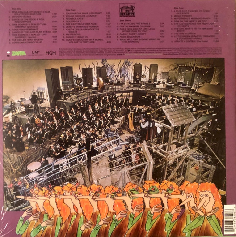 Back Cover: Frank Zappa  (Colv) (Ogv) (Red) (Aniv) – 200 Motels - O.S.T. (Colored, 180 Gram, Red, Aniv LP Vinyl) Vinyl LP | Relix