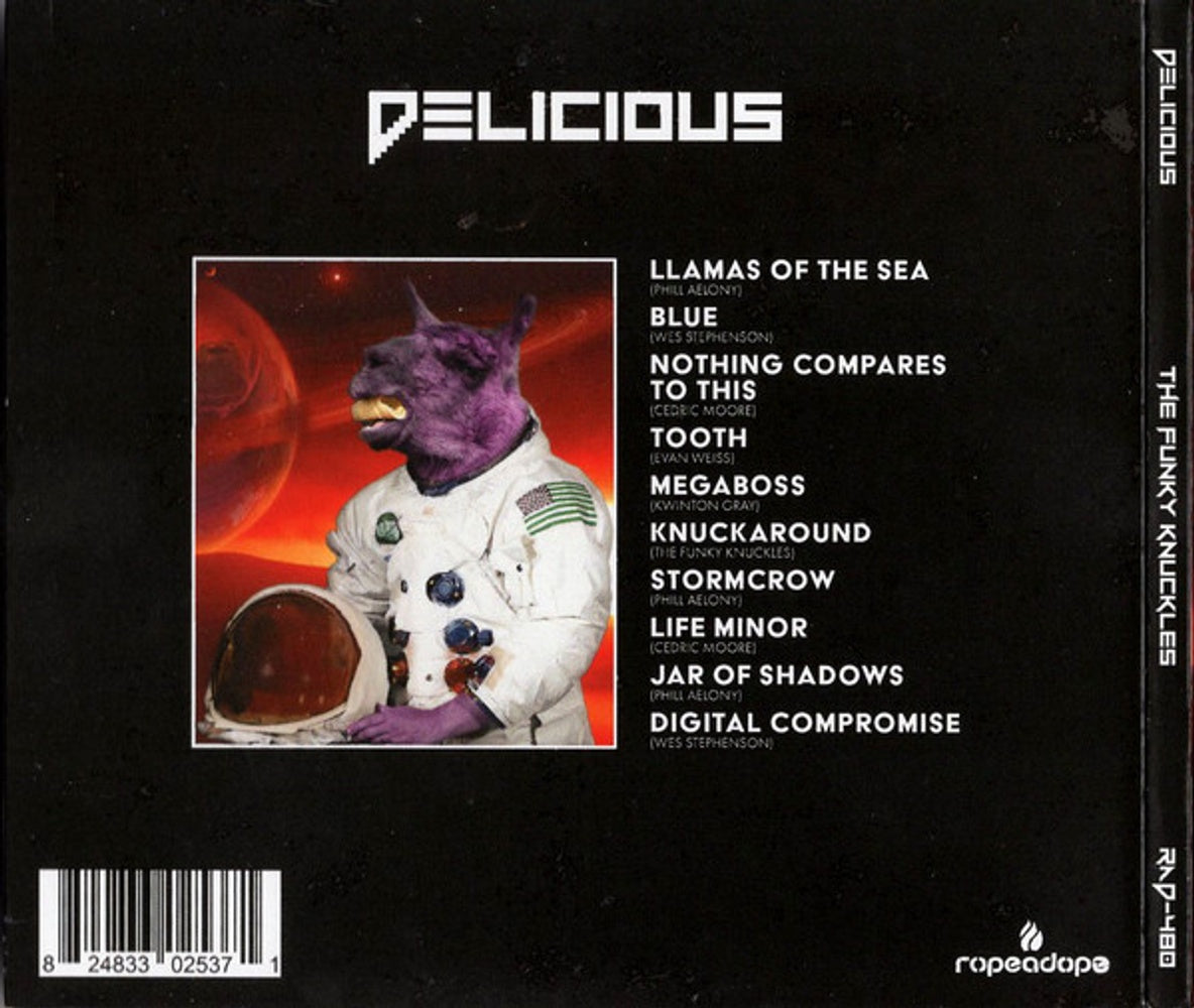 Back Cover: Funky Knuckles – Delicious CD | Relix