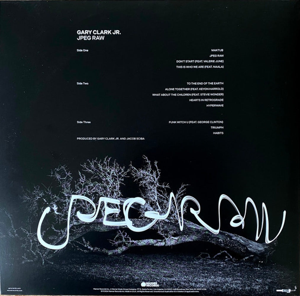 Back Cover: Gary Clark Jr. – JPEG RAW (180g LP Vinyl) Vinyl LP | Relix