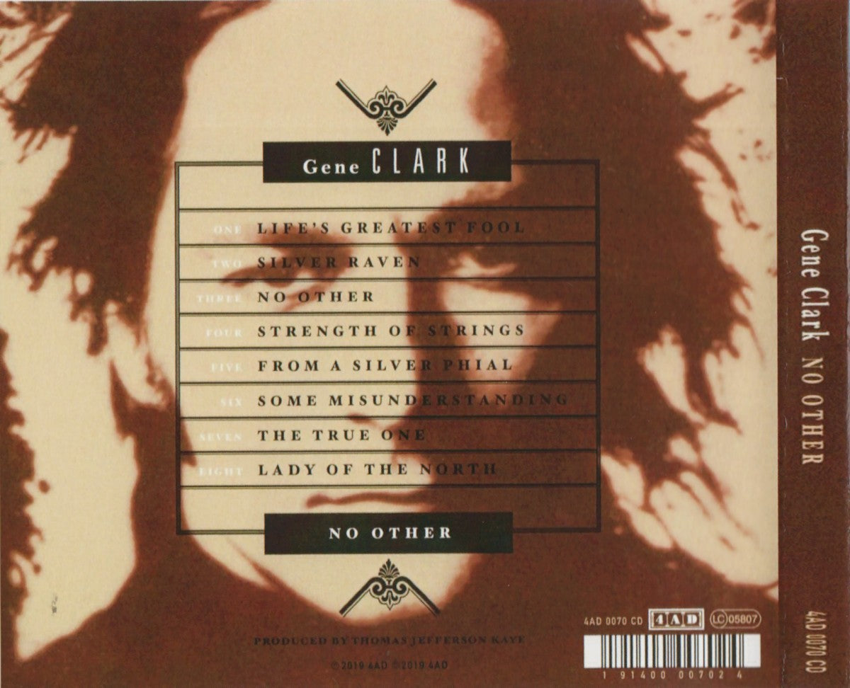 Back Cover: Gene Clark – No Other CD | Relix