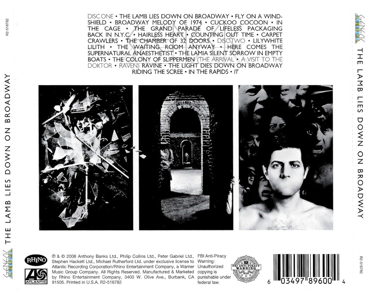 Back Cover: Genesis – Lamb Lies Down on Broadway CD | Relix