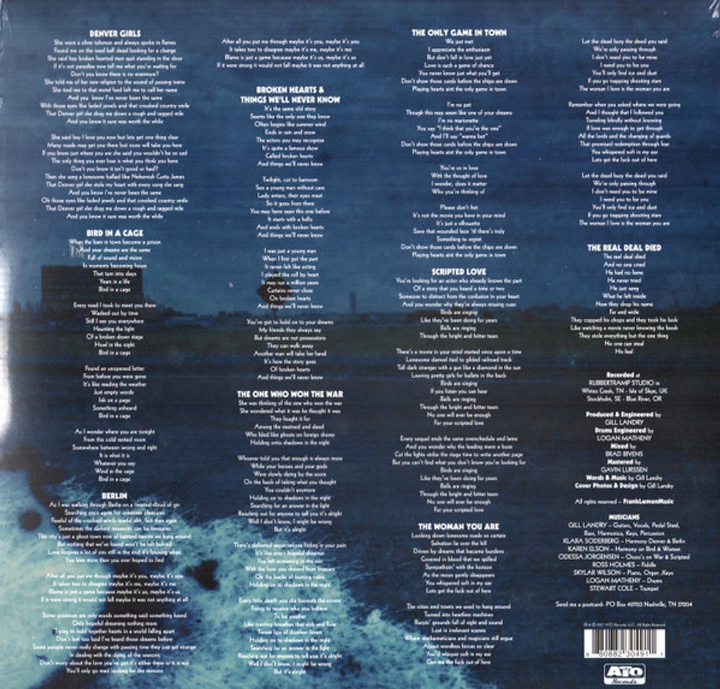 Back Cover: Gill Landry – Love Rides A Dark Horse (Red & Black Swirl LP Vinyl) Vinyl LP | Relix