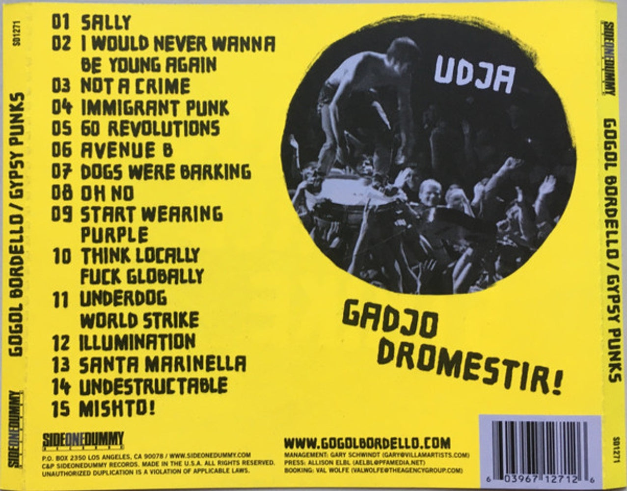 Back Cover: Gogol Bordello – Gypsy Punks Underdog World Strike CD | Relix