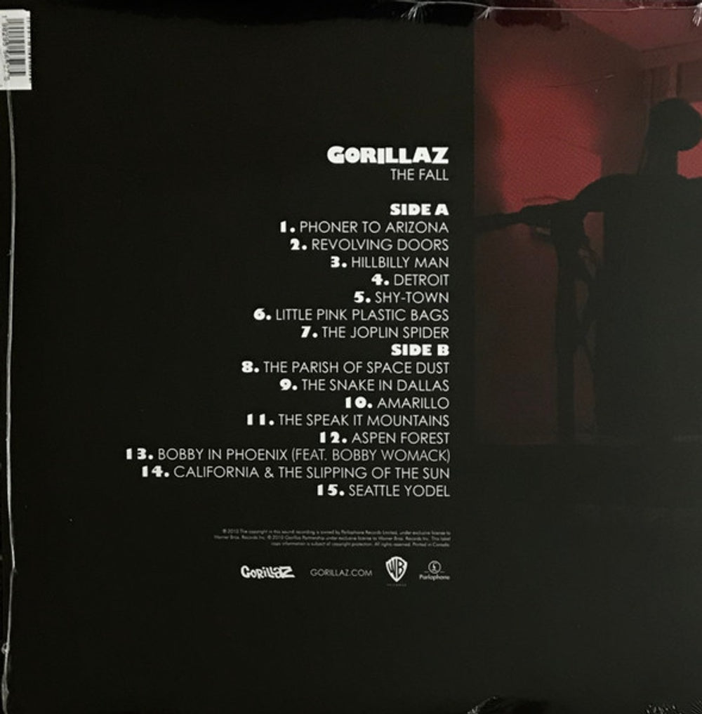 Back Cover: Gorillaz – The Fall (LP Vinyl) Vinyl LP | Relix