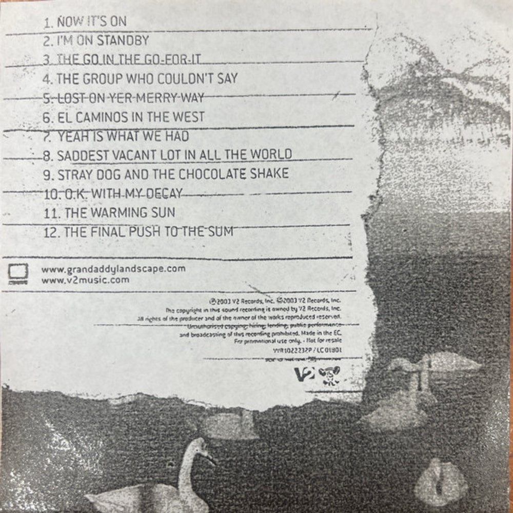 Back Cover: Grandaddy – Sumday CD | Relix