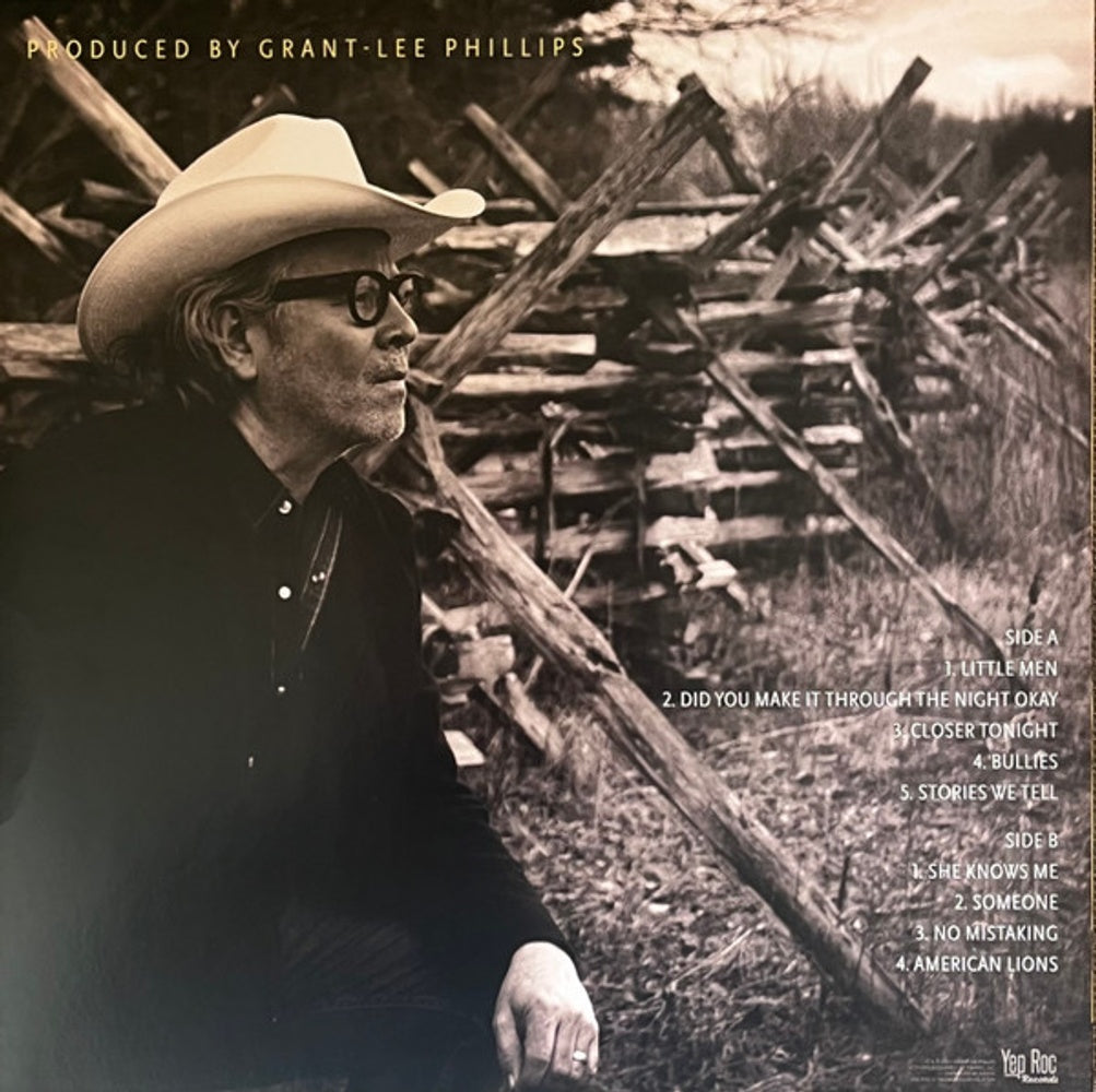 Back Cover: Grant Phillips -Lee – In The Hour Of Dust (Bonus Tracks, Clear Golden Smoke Vinyl Colored) Vinyl LP | Relix