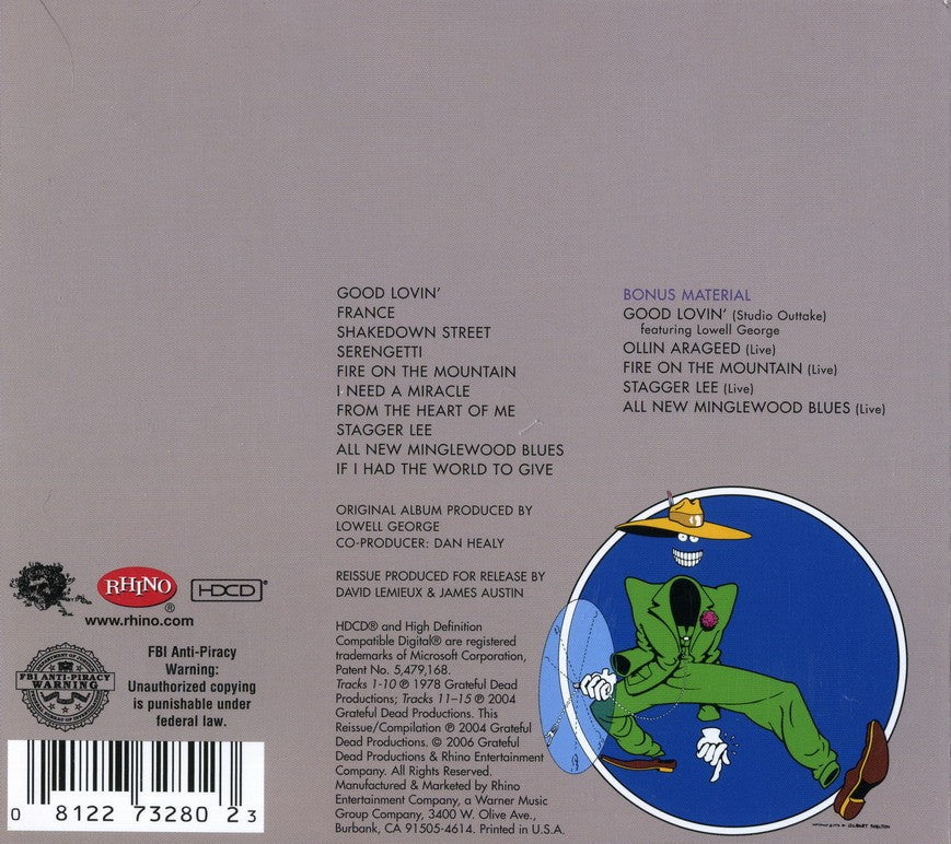 Back Cover: Grateful Dead – Shakedown Street Vinyl LP | Relix