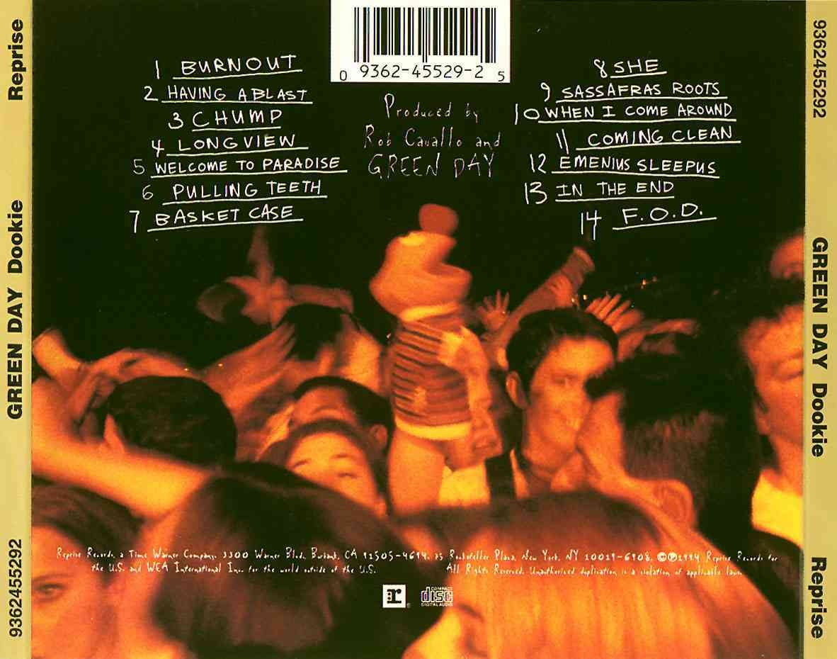 Back Cover: Green Day – Dookie CD | Relix