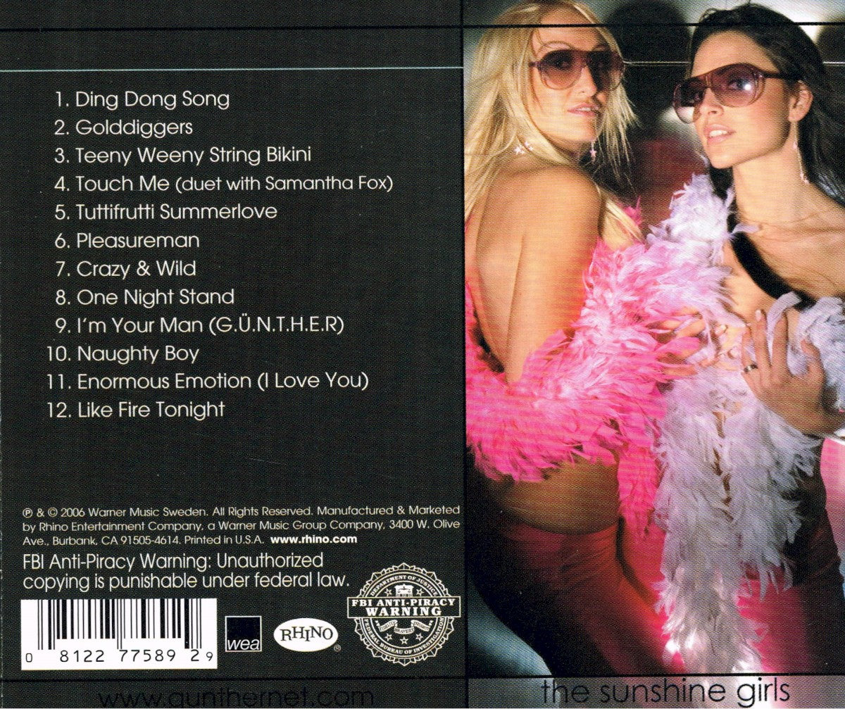 Back Cover: Gunther – Pleasureman (Digipak CD) CD | Relix