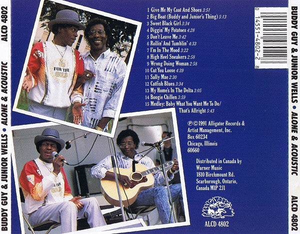 Back Cover: GUY/WELLS – Alone & Acoustic CD | Relix