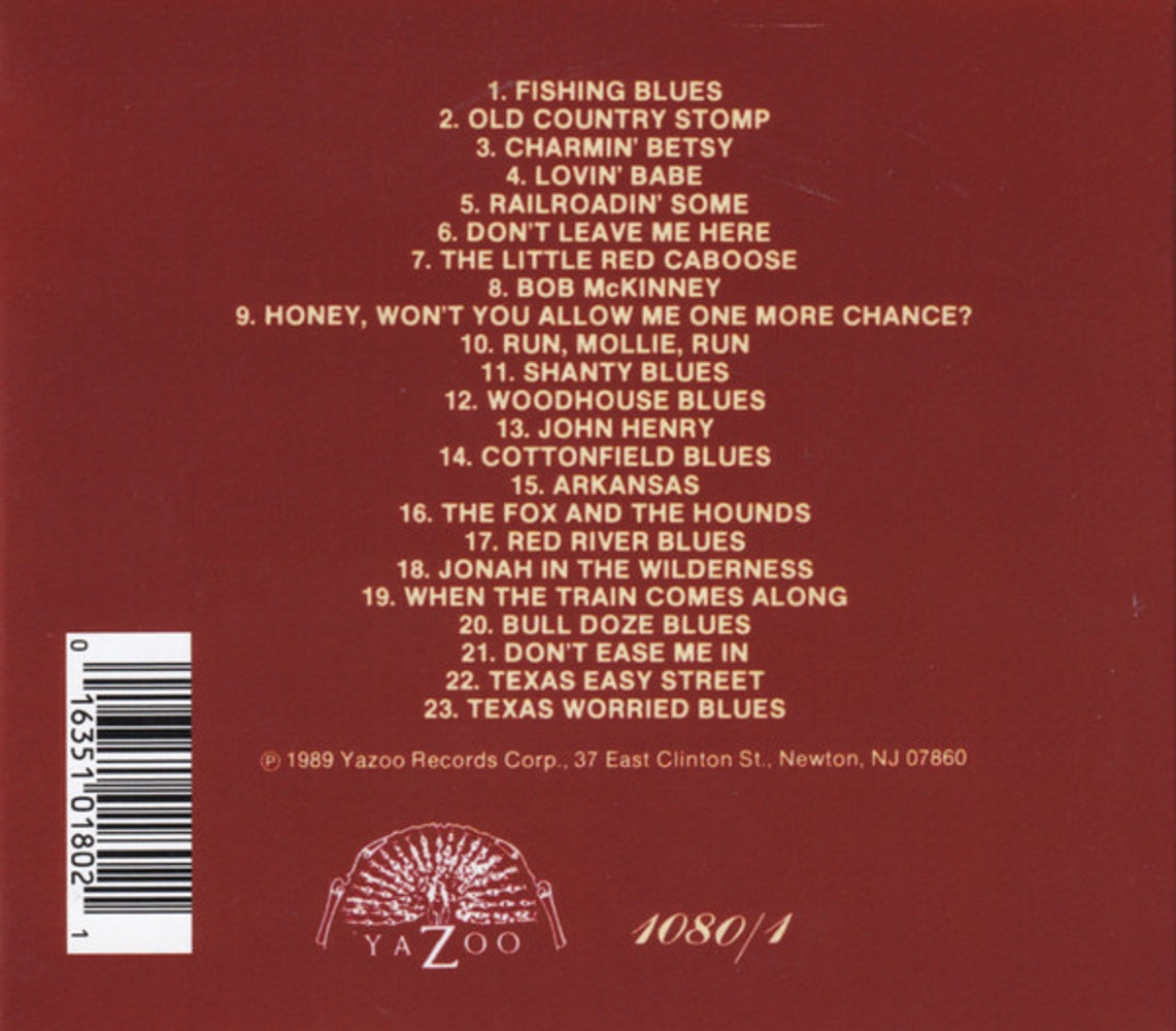 Back Cover: Henry Thomas – Texas Worried Blues Vinyl LP | Relix
