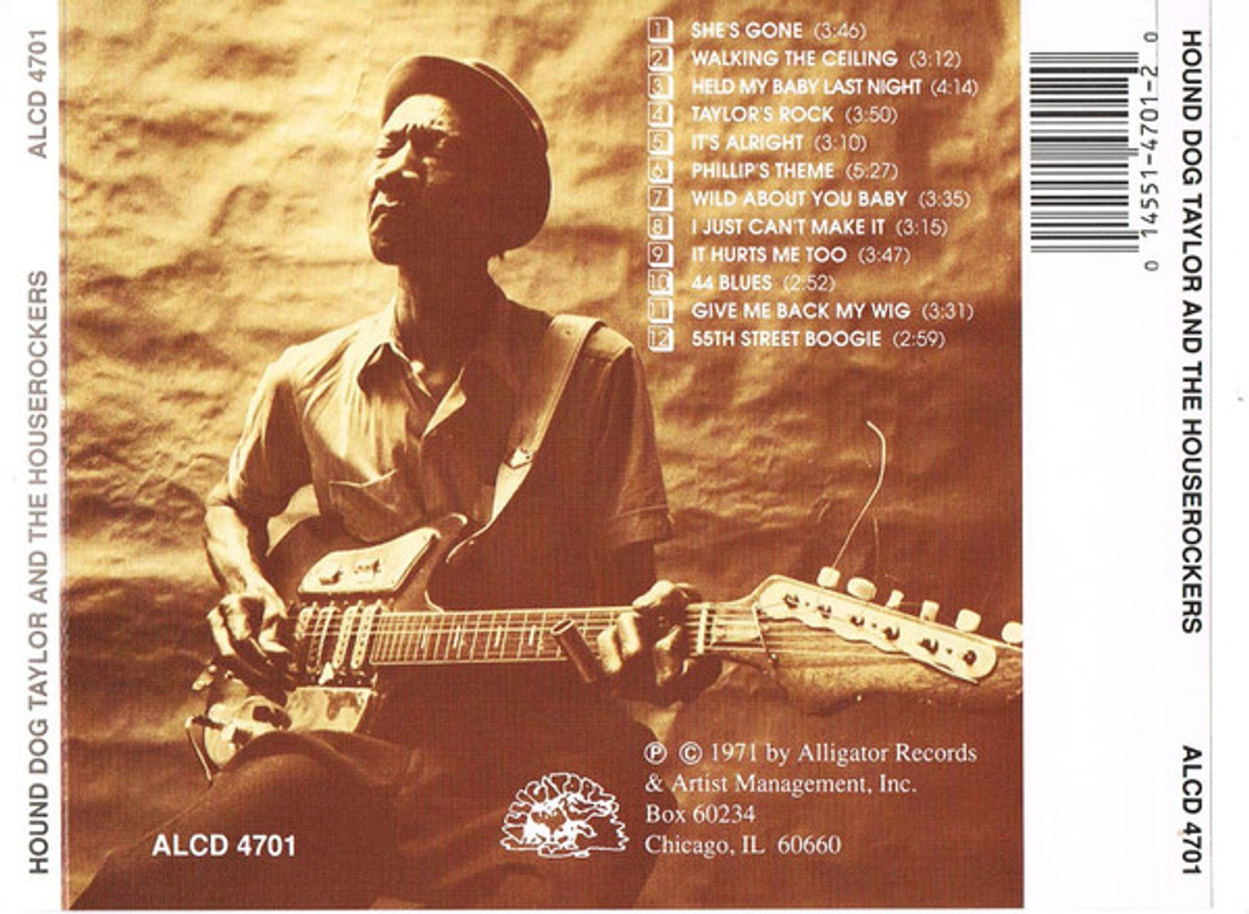 Back Cover: Hound Dog Taylor & the Houserockers – & Houserockers CD | Relix
