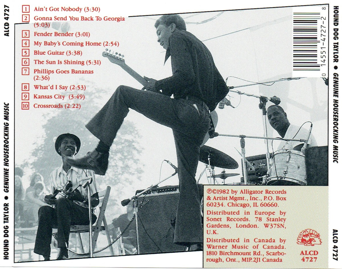 Back Cover: Hound Taylor Dog – Genuine Houserocking Music CD | Relix
