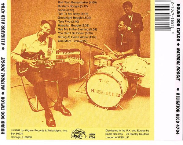 Back Cover: Hound Taylor Dog – Natural Boogie CD | Relix