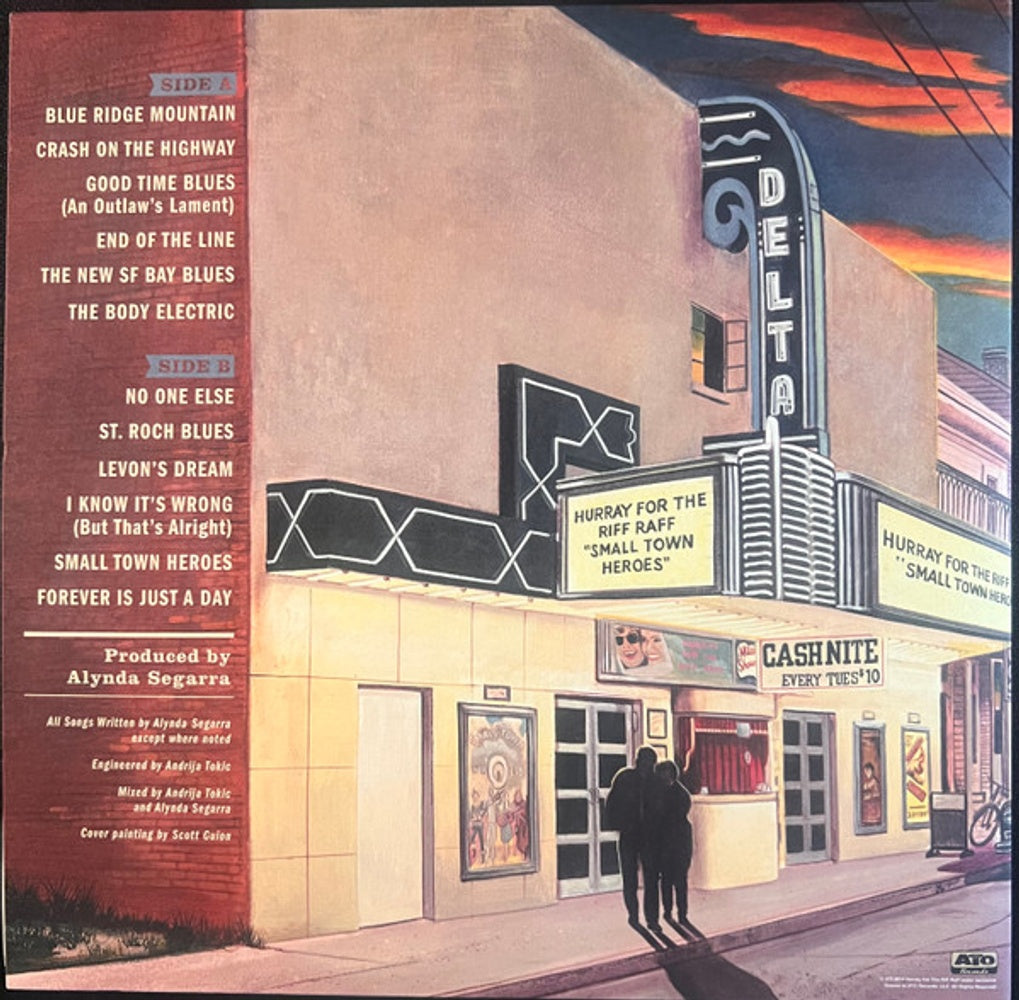 Back Cover: Hurray For The Riff Raff – Small Town Heroes -  (Pink Acid Wash LP Vinyl) Vinyl LP | Relix