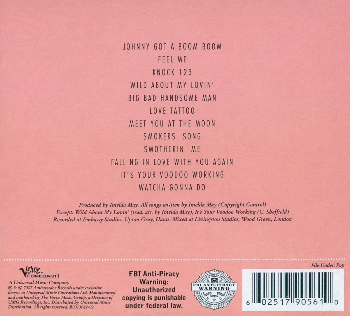 Back Cover: Imelda May – Love Tattoo CD | Relix