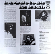 Back Cover: Iron Butterfly – In-A-Gadda-Da-Vida (Rocktober 2023 Crystal Clear Diamond LP Vinyl) Vinyl LP | Relix