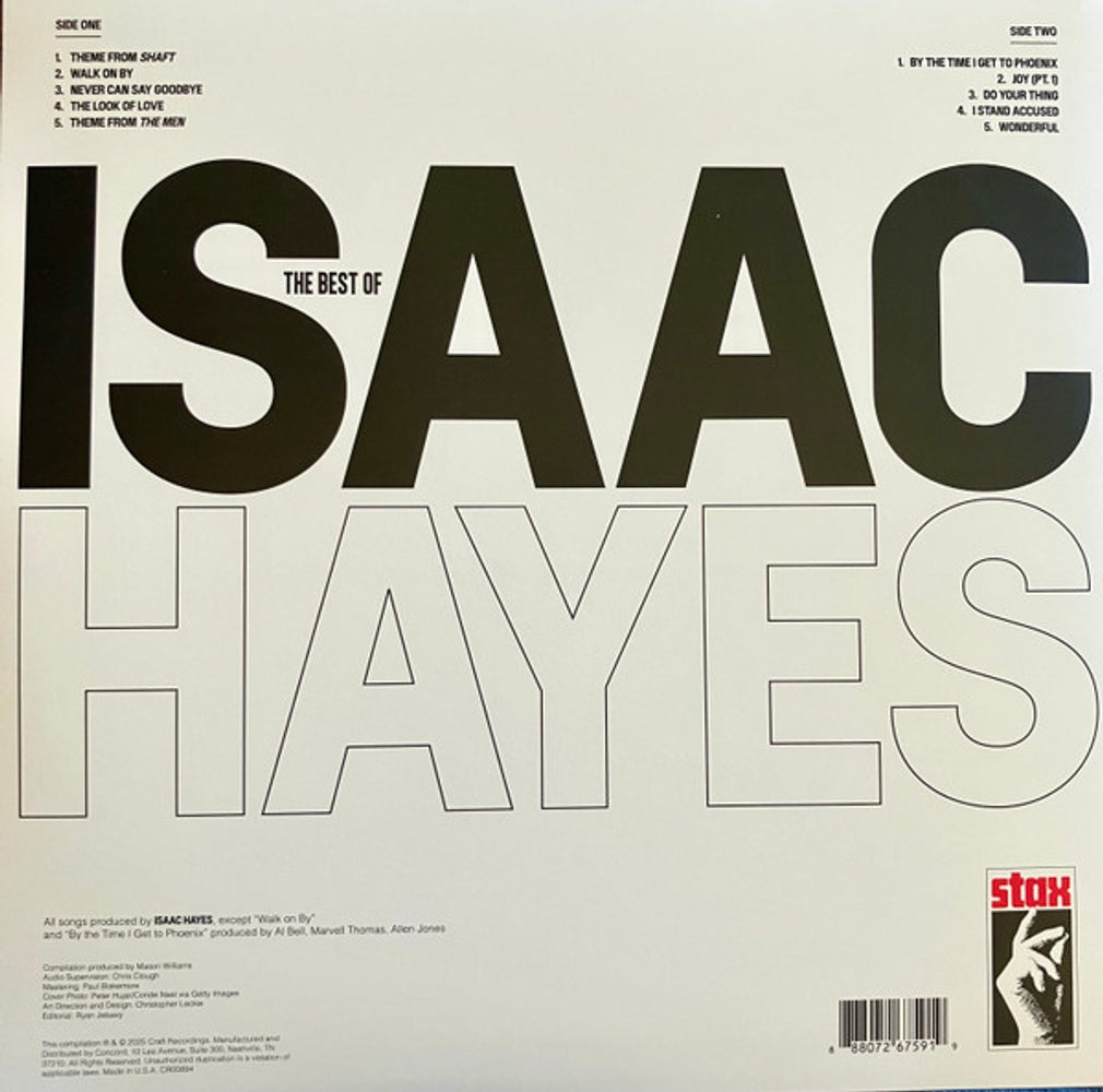 Back Cover: Isaac Hayes – The Best Of (Remastered 2025) - Vinyl LP | Relix
