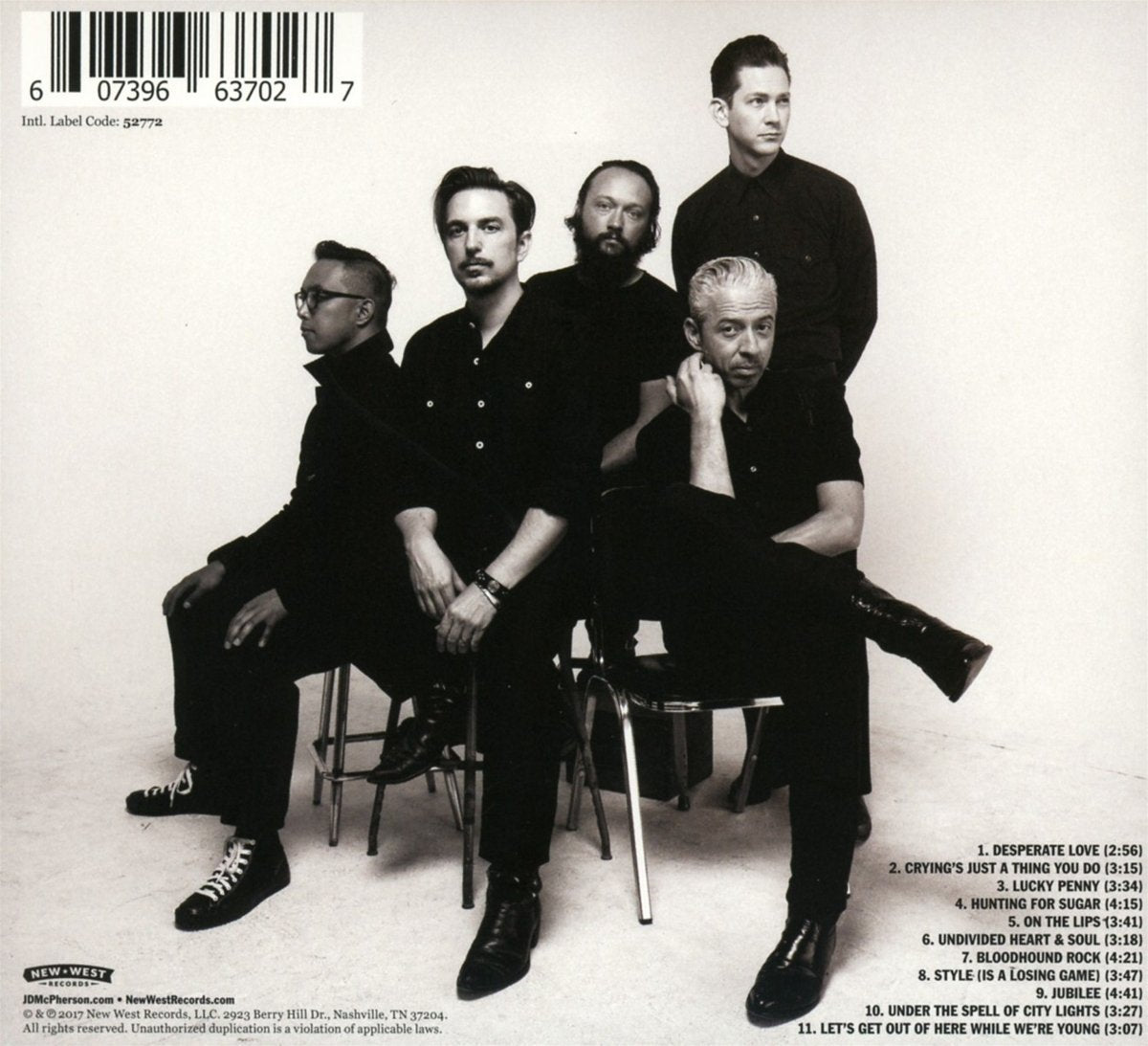 Back Cover: JD McPherson – Undivided Heart & Soul Vinyl LP | Relix