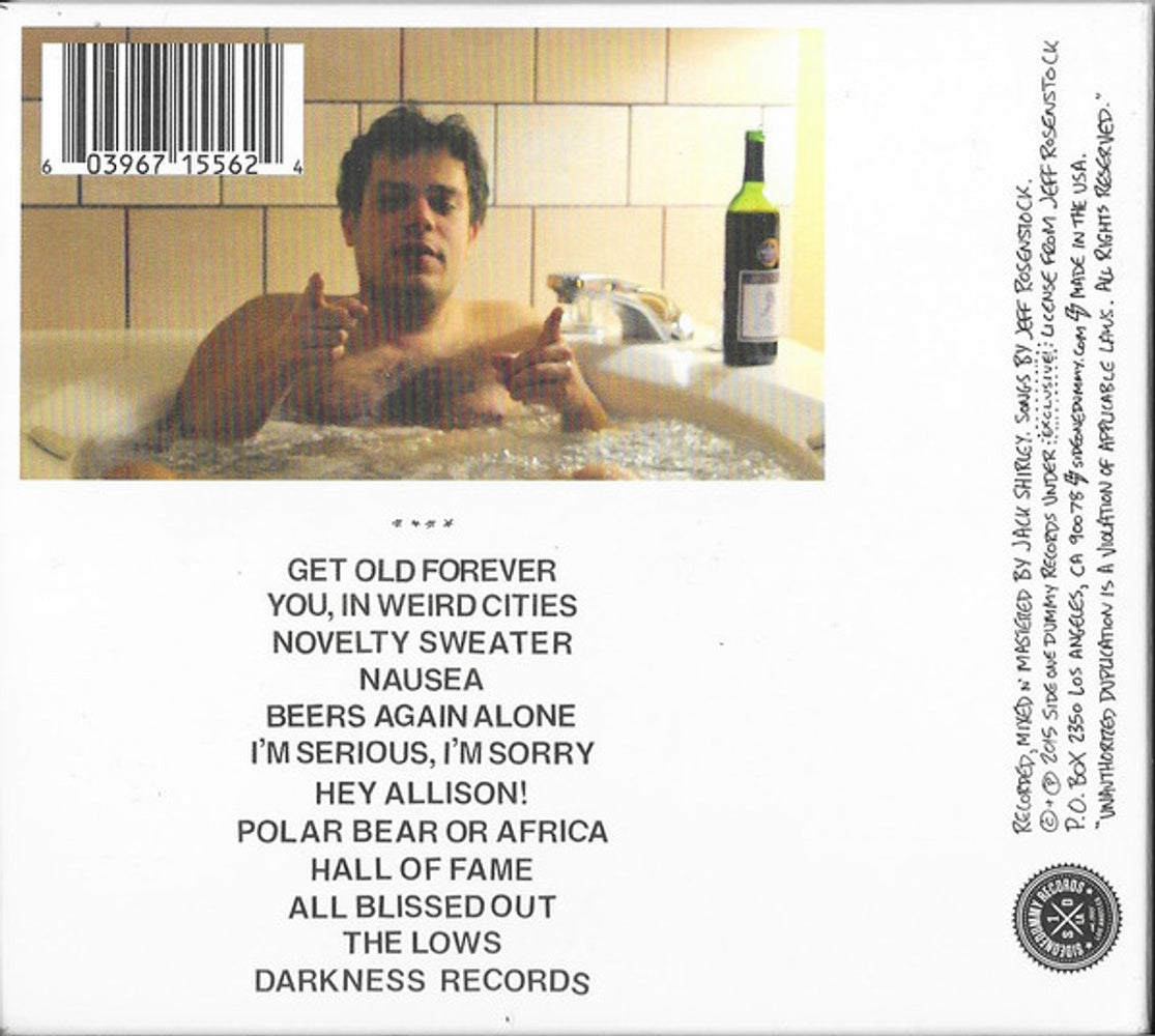 Back Cover: Jeff Rosenstock – We Cool CD | Relix