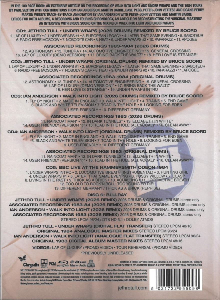 Back Cover: Jethro Tull – Under Wraps (The Unwrapped Edition, Wbr CD) CD | Relix