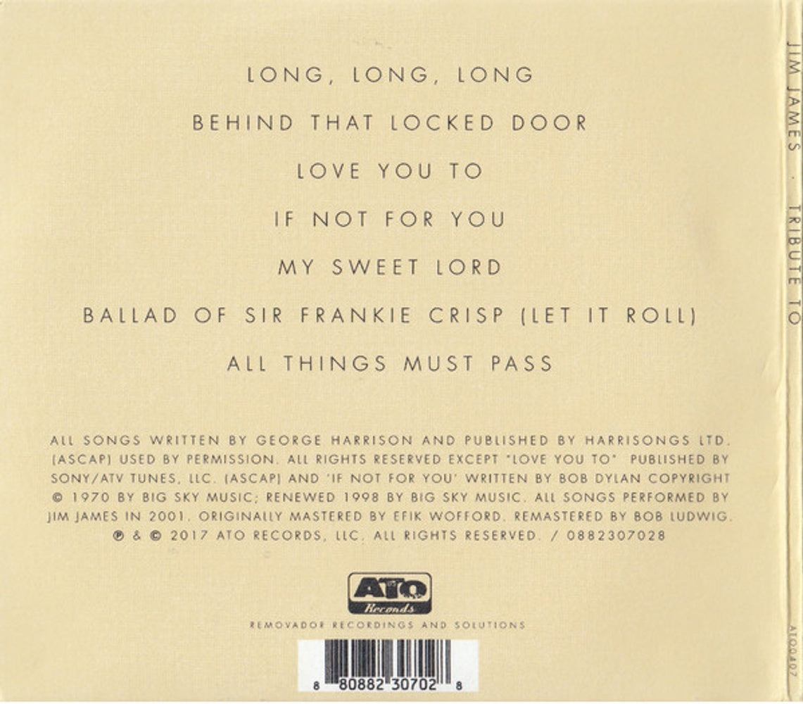 Back Cover: Jim James – Tribute To CD | Relix