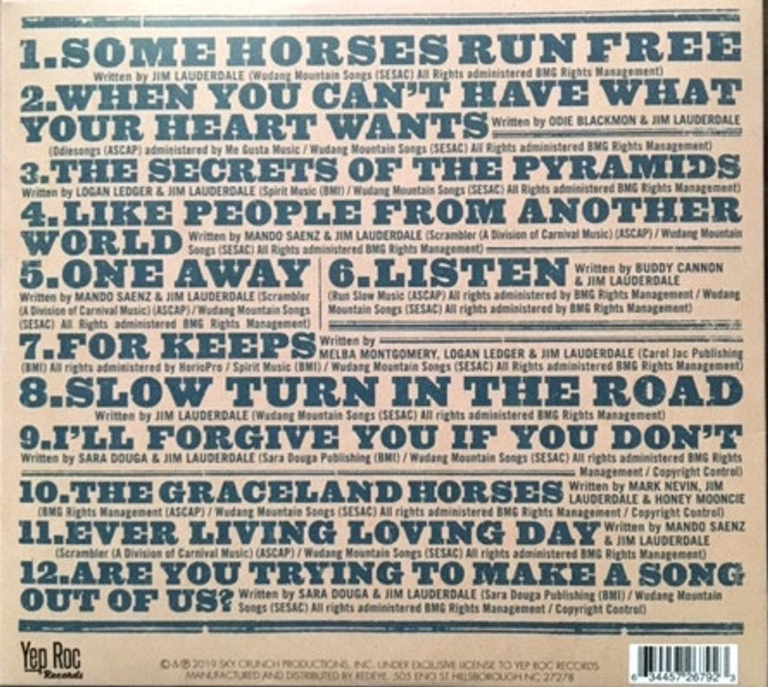 Back Cover: Jim Lauderdale – From Another World CD | Relix