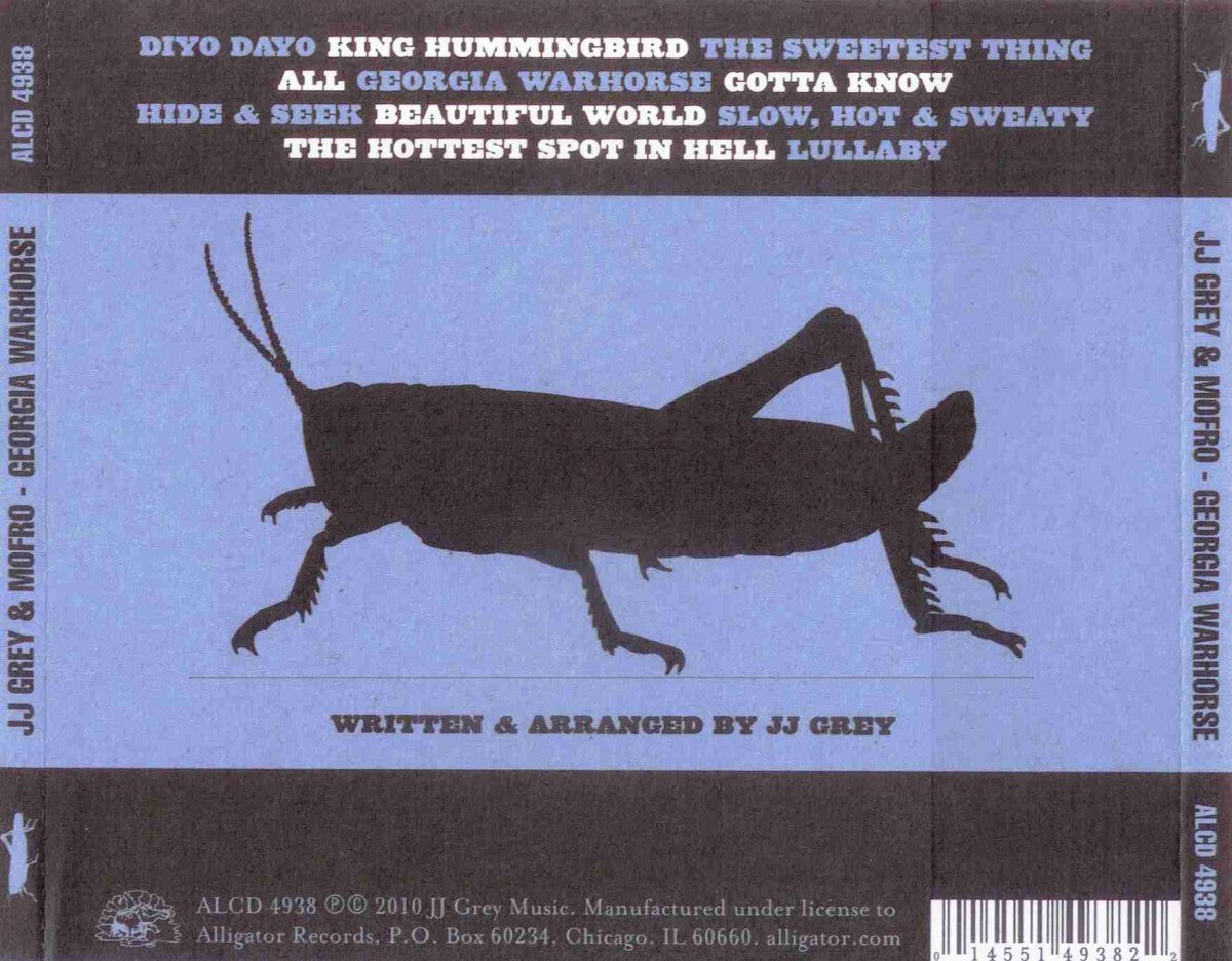 Back Cover: JJ Grey & Mofro – Georgia Warhorse CD | Relix