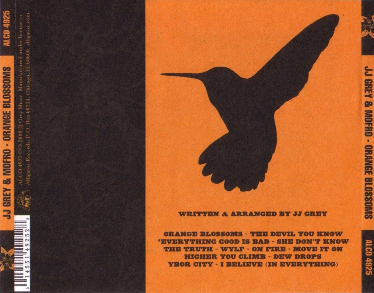 Back Cover: JJ Grey & Mofro – Orange Blossoms CD | Relix