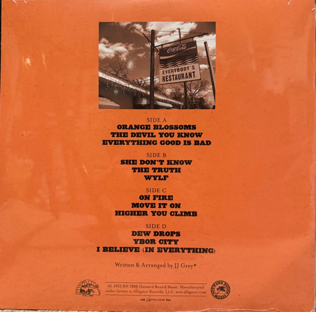 Back Cover: Jj Grey  / Mofro – Orange Blossoms (Colored, Gate LP Vinyl) Vinyl LP | Relix
