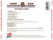 Back Cover: John Coltrane – Avant-Garde CD | Relix