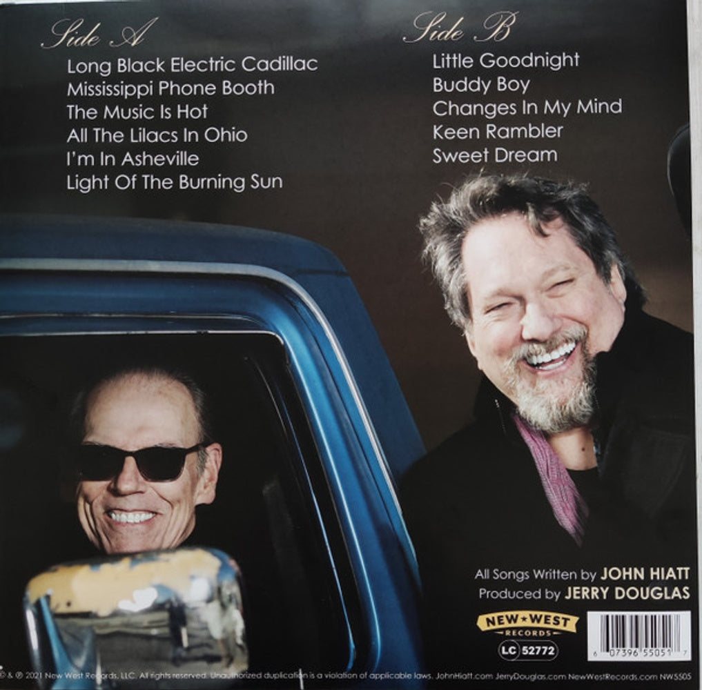 Back Cover: John Hiatt with The Jerry Douglas Band – Leftover Feelings Vinyl LP | Relix