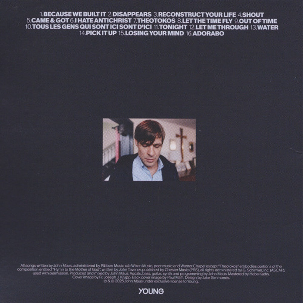 Back Cover: John Maus – Later Than You Think CD | Relix