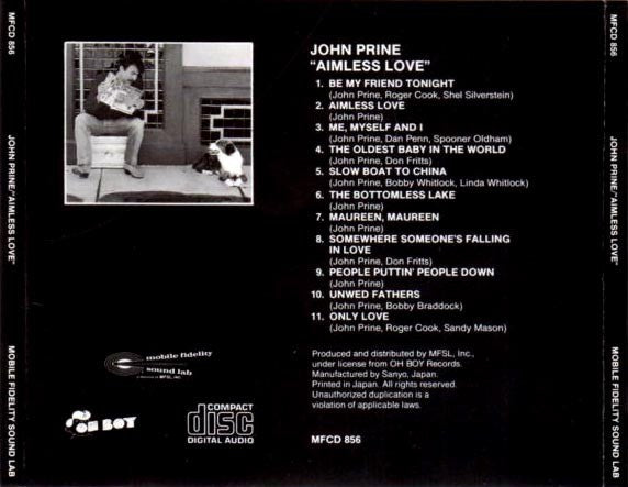 Back Cover: John Prine – Aimless Love Vinyl LP | Relix