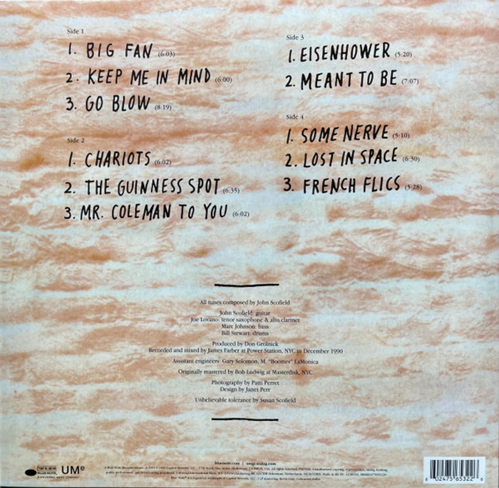 Back Cover: John Scofield – Meant To Be (Blue Note Classic Vinyl Edition) Vinyl LP | Relix