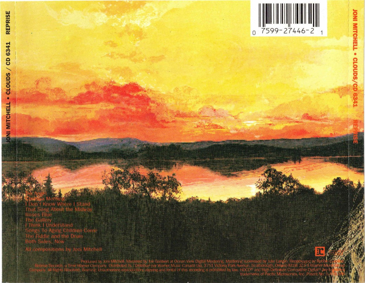 Back Cover: Joni Mitchell – Clouds Vinyl LP | Relix