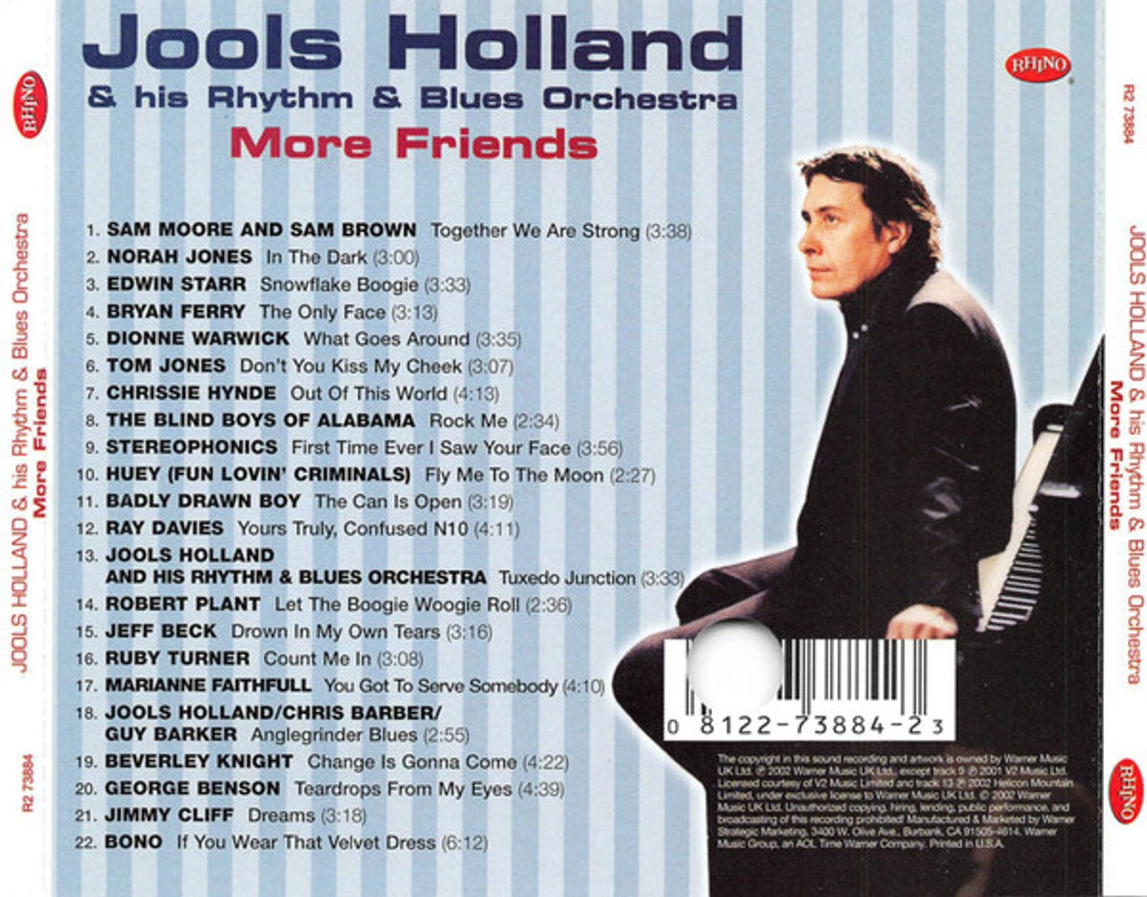 Back Cover: Jools Holland – More Friends CD | Relix