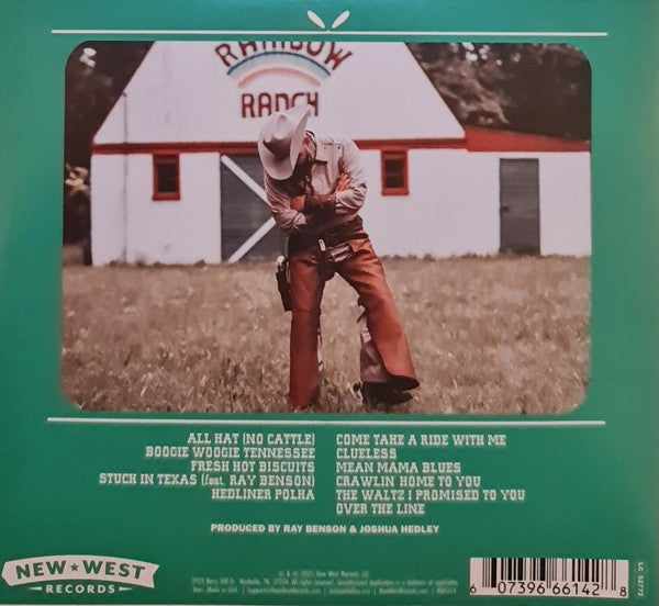 Back Cover: Joshua Hedley – All Hat CD | Relix