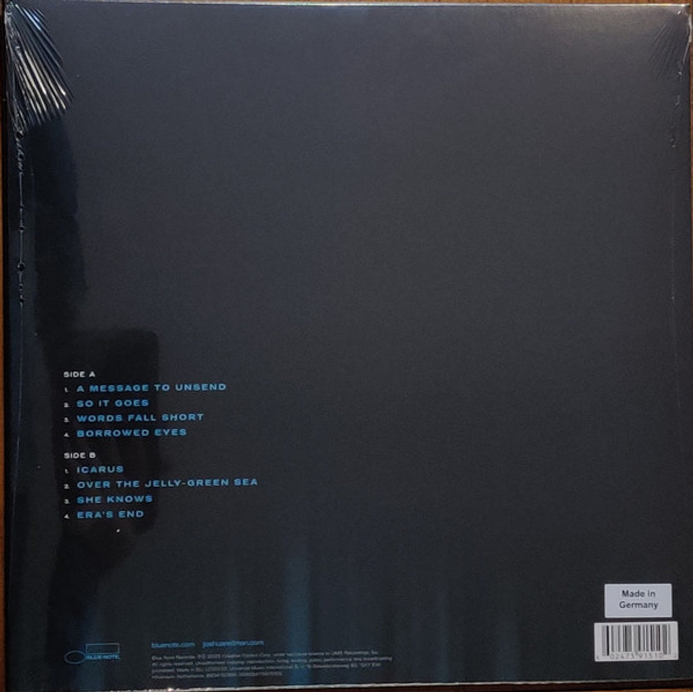Back Cover: Joshua Redman – Words Fall Short (180 Gram LP Vinyl) Vinyl LP | Relix