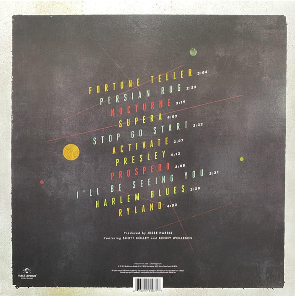 Back Cover: Julian Lage – Arclight Vinyl LP | Relix