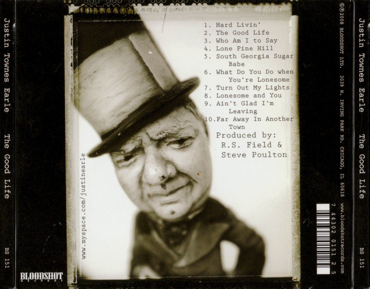 Back Cover: Justin Townes Earle – The Good Life CD | Relix