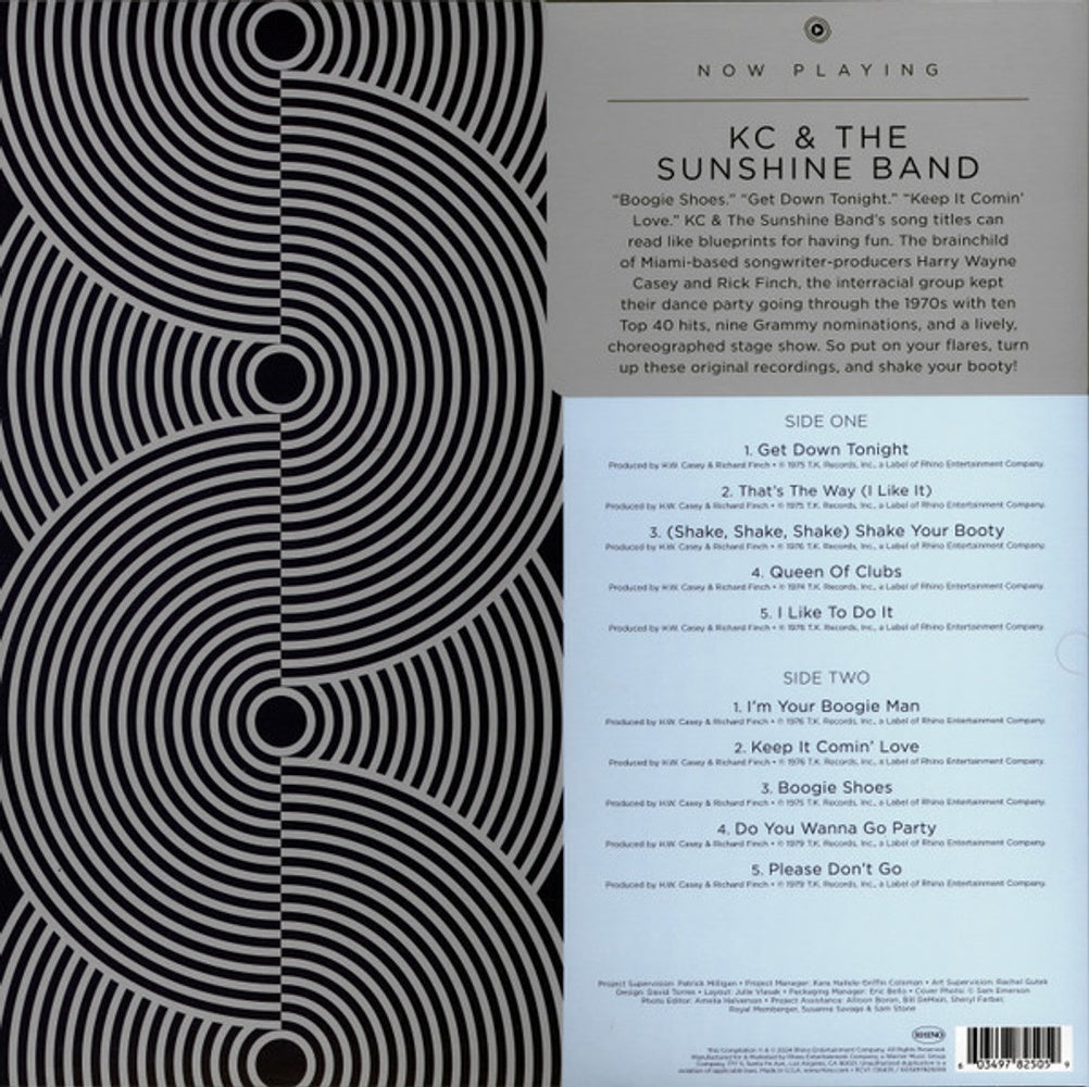 Back Cover: Kc & The Sunshine Band – Now Playing Vinyl LP | Relix